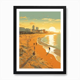 Brighton Beach Golden Tones 4 Art Print