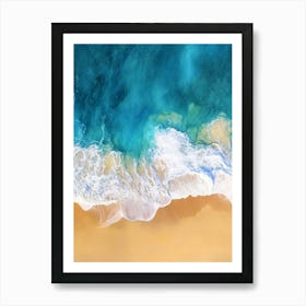 Aerial View Of A Beach 126 Art Print