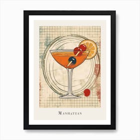 Manhattan Tile Poster 1 Art Print