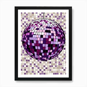 Disco Ball Vector 1 Art Print