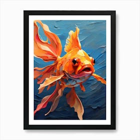 Default Abstract Painting Of A Cartoon Of Goldfish In Bright C 1 (1) Art Print