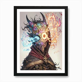 Demon Mask Art Print