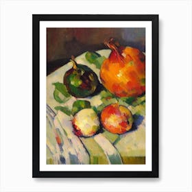Onion Cezanne Style vegetable Art Print