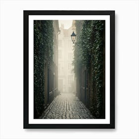 Cobblestone Street 1 Art Print