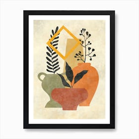 Pots And Plants 3 Art Print