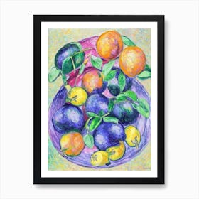 Passionfruit Vintage Sketch Fruit Art Print