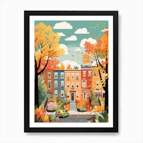 Washington In Autumn Fall Travel Art 7 Art Print
