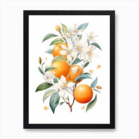 Orange Blossoms 4 Art Print