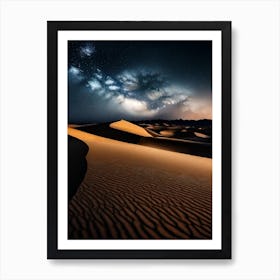 Desert Night Sky Art Print