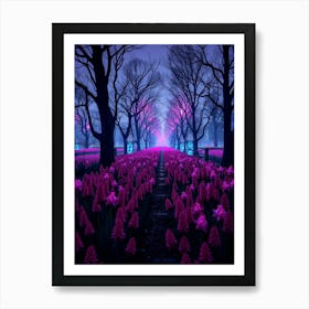 Purple Daffodils Art Print