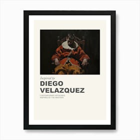 Museum Poster Inspired By Diego Velazquez 4 Art Print