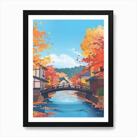 Takayama Japan 3 Colourful Illustration Art Print