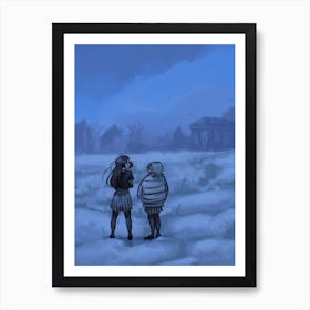 Winter love/friendship Art Print