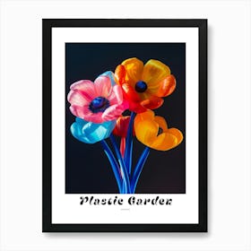 Bright Inflatable Flowers Poster Anemone 2 Art Print