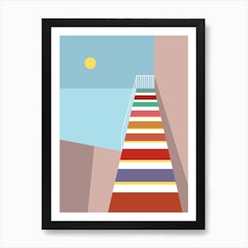 Stairs To The Beach Art Print