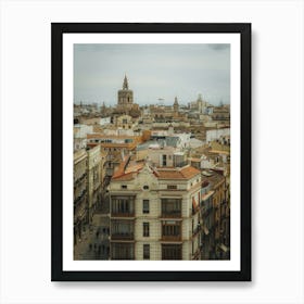 Valencia cityscape Art Print