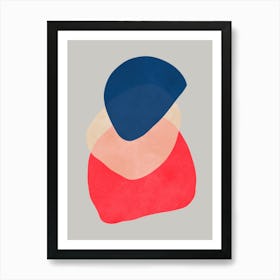 Expressive abstract shapes 2 Art Print