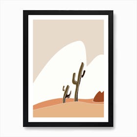 Windy Desert Art Print