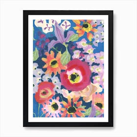 Viva Magenta Poppy Art Print