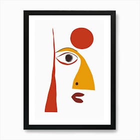 Face Of A Woman 47 Art Print