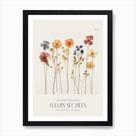 Fleurs Sechees, Dried Flowers Exhibition Poster 23 Art Print