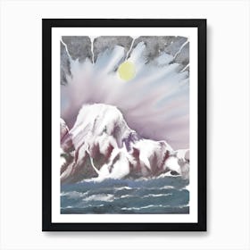 Ice Mountain Art Print