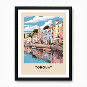 Devon Vintage Travel Poster Torquay 3 Art Print