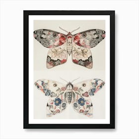 Radiant Butterflies William Morris Style 10 Art Print