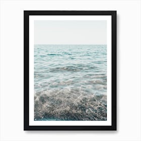 Black Sand, Santorini Art Print