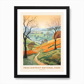 Peak District National Park England 2 Hike Poster Art Print