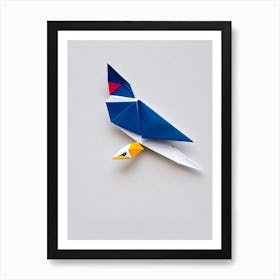 Bald Eagle Origami Bird Art Print