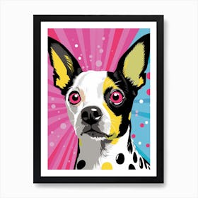 Pop Art Cartoon Chihuahua2 Art Print