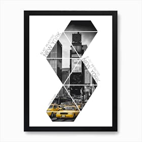 New York City Times Square Coordinates Art Print