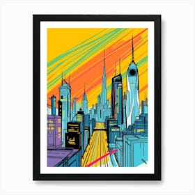 New York City Skyline 7 Art Print