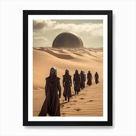 Dune Fan Art Procession In The Desert Art Print