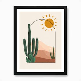 Cactus In The Desert 63 Art Print