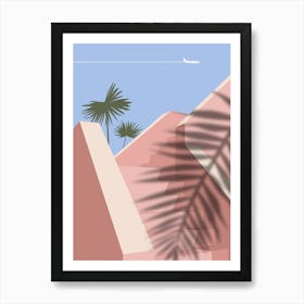 Stairway To Paradise. Boho travel art. Morocco poster — boho travel poster Art Print