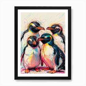 Penguins 7 Art Print