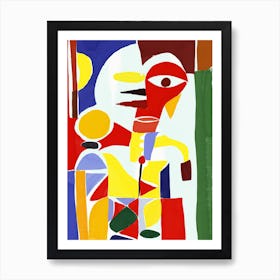 Abstract Painting native indian Art Print