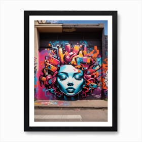 Graffiti Melbourne Art Print