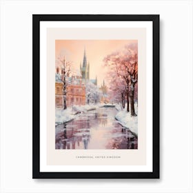 Dreamy Winter Painting Poster Cambridge United Kingdom 1 Art Print