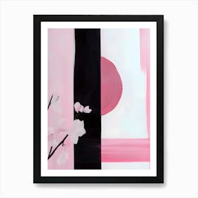 Pink Cherry Blossoms 1 Art Print