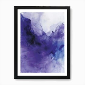 Purple Ink Art Print