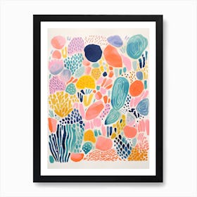 Kew Gardens Abstract Riso Style 1 Art Print