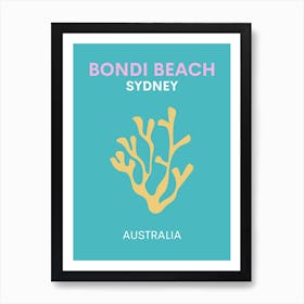 Bondi Beach Australia Poster Art Print