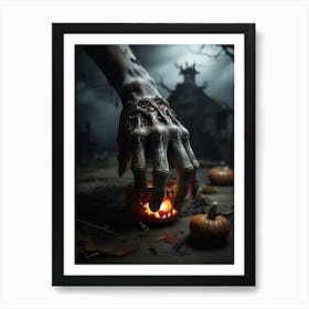 Zombie Hand 3 Art Print