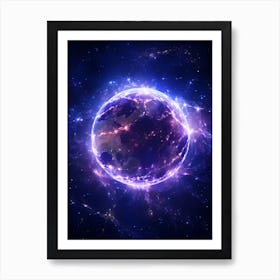 Earth In Space 8 Art Print