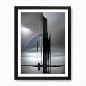 Rainbow Tower Art Print