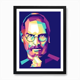 Steve Jobs Wpap Art Print