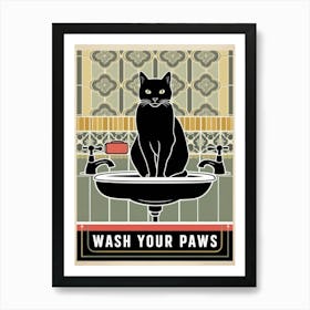 Wash Your Paws 39 Art Print